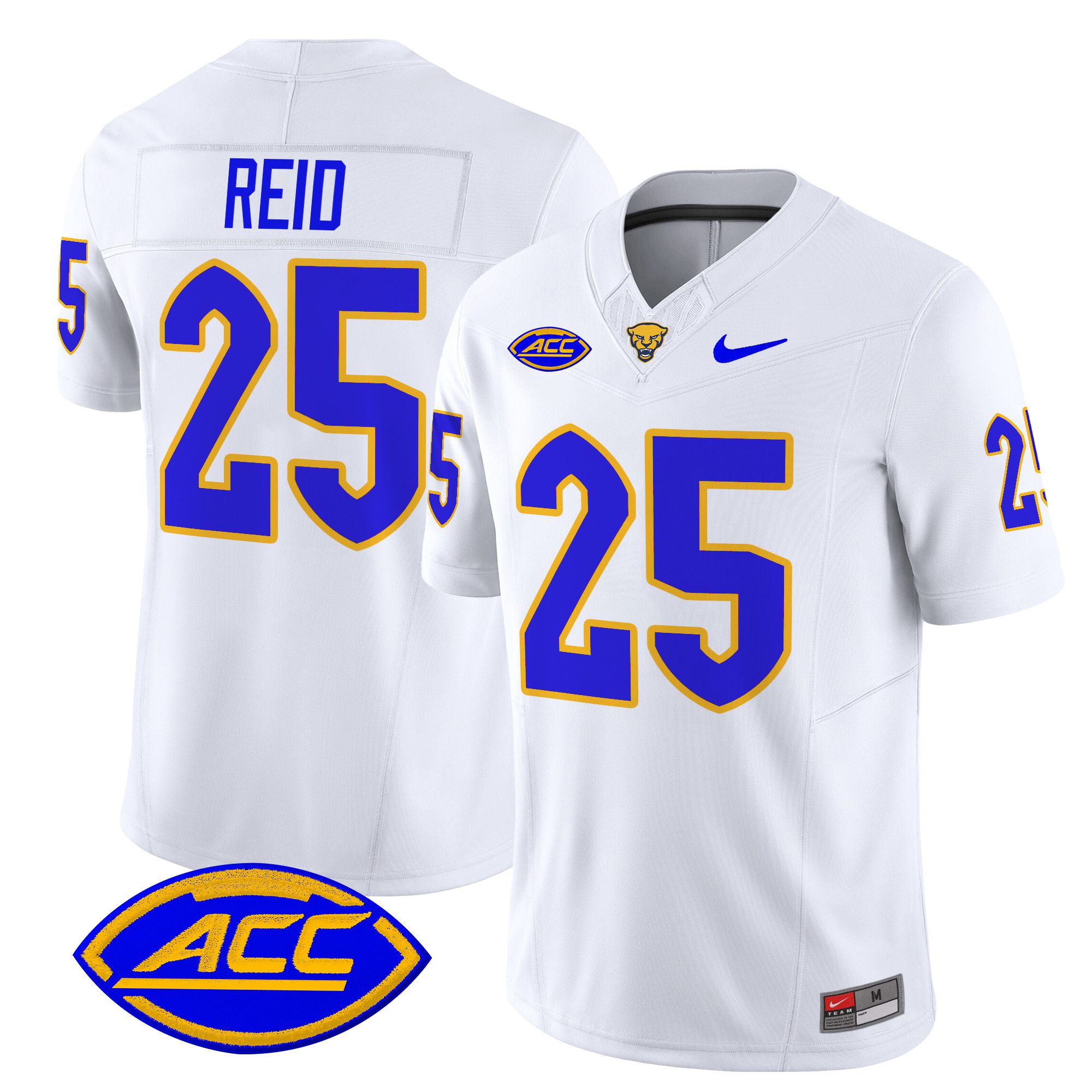 Men Pittsburgh Panthers #25 Reid White Nike 2024 Vapor Limited NCAA Jersey->more ncaa teams->NCAA Jersey